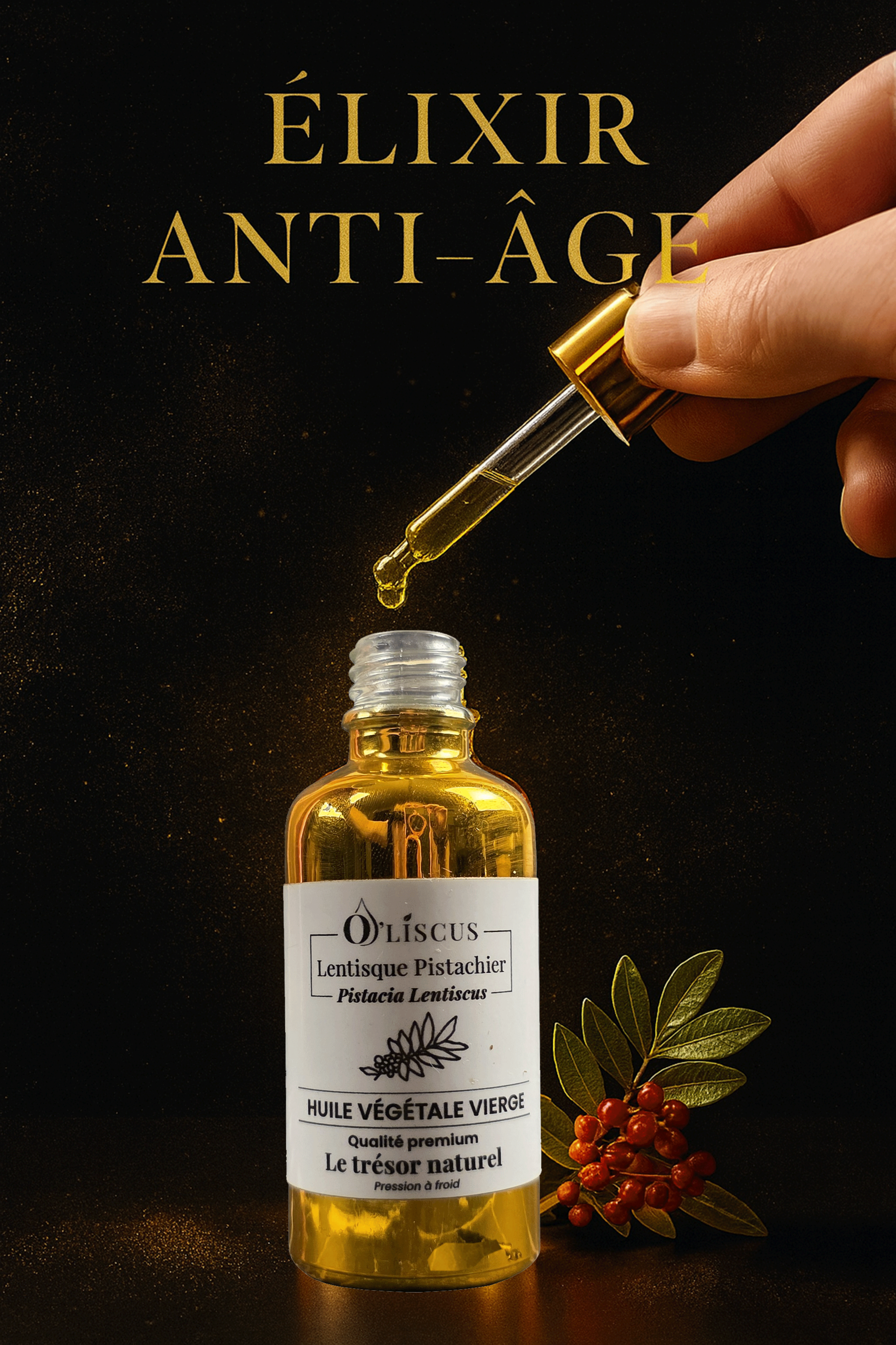 huile lentisque pistachier anti ages